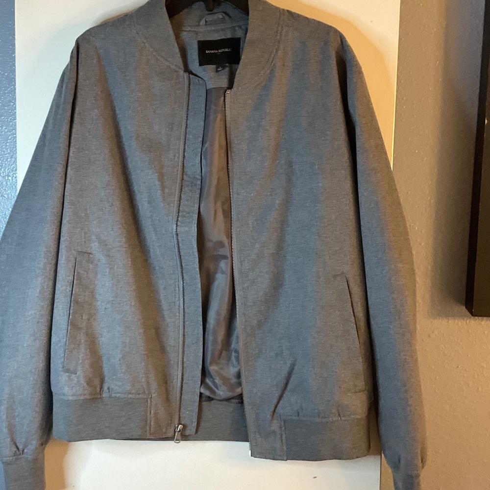 Banana Republic Heather Gray Knit Sweater